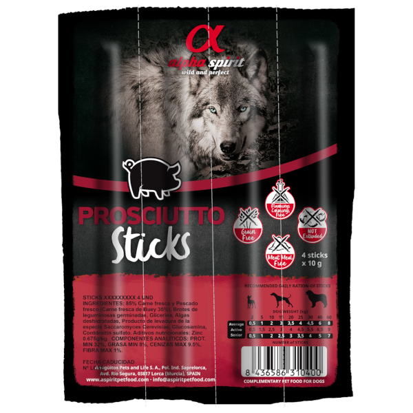 Alpha Spirit Prosciutto Sticks