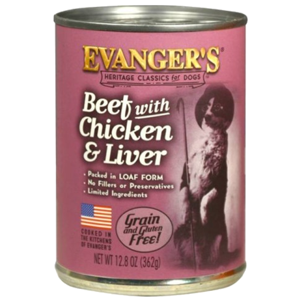 Evanger's Classic Beef, Chicken & Liver - wołowina, kurczak