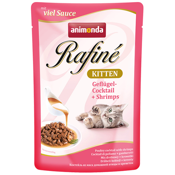Animonda Rafine Soupe Kitten Mix Drobiowy + Krewetki