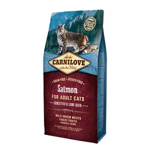 Carnilove Cat Salmon Sensitive & Long Hair - łosoś