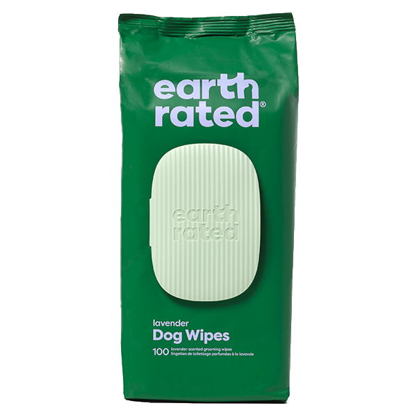 Earth Rated Dog Wipes - chusteczki, zapach lawendy, 100szt.