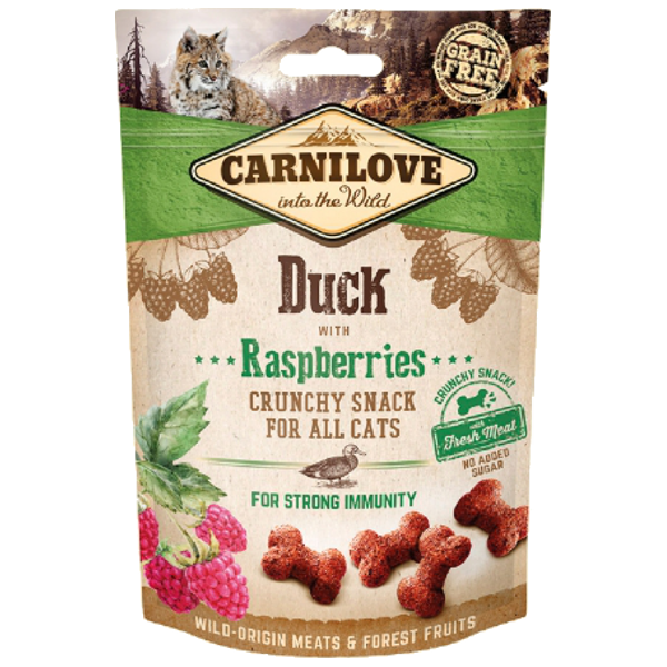 Carnilove Cat Crunchy Snack Duck & Raspberries