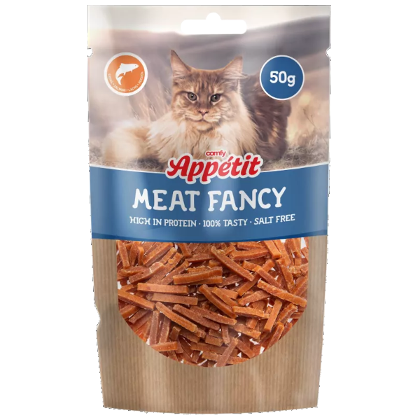 Comfy Appétit Meat Fancy Kot - paski z łososia