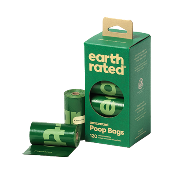 Earth Rated Poop Bags - woreczki, bez zapachu, 120szt.