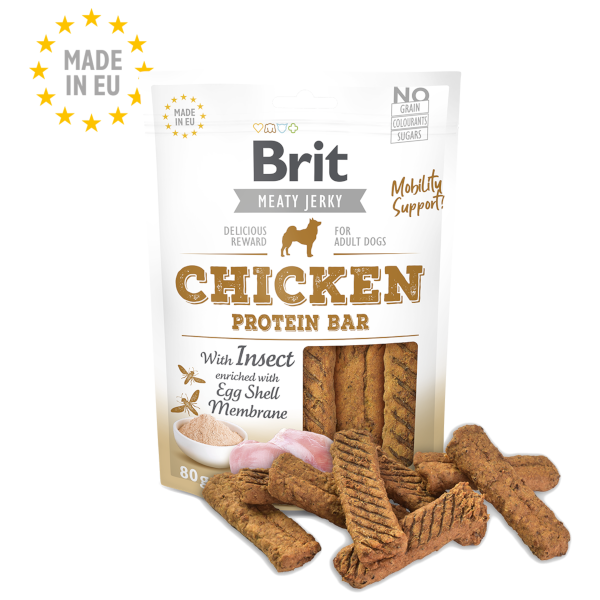 Brit Jerky Snack Protein Bar Chicken & Insect