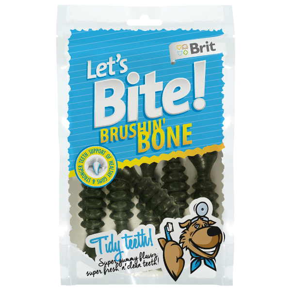 Brit Care Let's Bite Brushin' Bone
