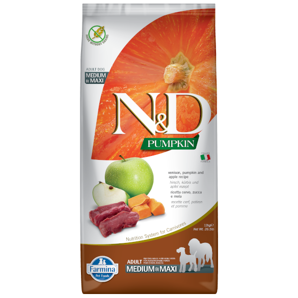 Farmina Dog N&D Pumpkin Venison & Apple Adult Medium/Maxi