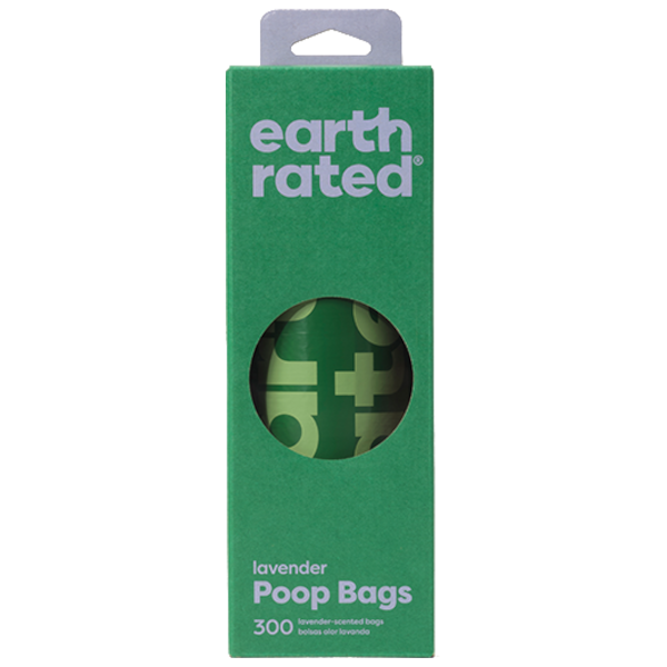 Earth Rated Poop Bags - woreczki na rolce, zapach lawendy, 300 sztuk