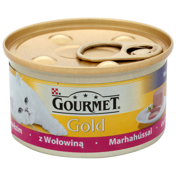Purina Gourmet Gold Wołowina Pasztet 4 x 85 g