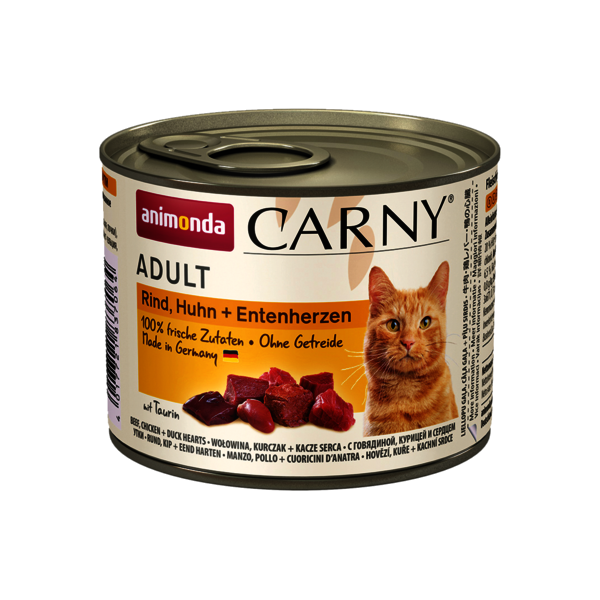 Animonda Carny Adult Rind, Huhn & Entenherzen