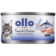 Ollo Cat Tuna & Chicken with Squid and Shrimp N°4
