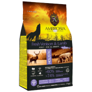 AMBROSIA Dog Fresh Venison & Lamb Adult