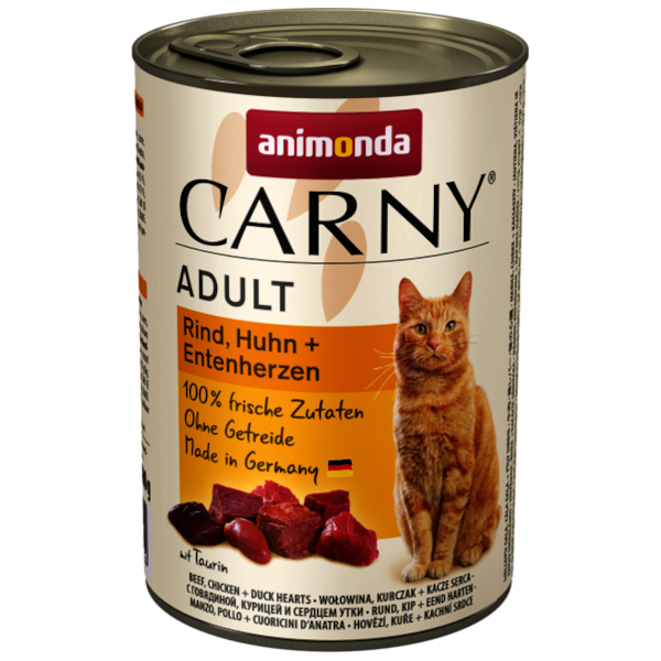 Animonda Carny Adult Rind, Huhn & Entenherzen
