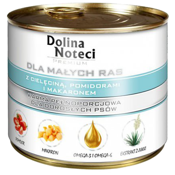 Dolina Noteci Premium z cielęciną, pomidorem i makaronem