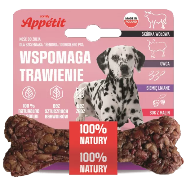 Comfy Appétit Pies Kość 12cm, 55g - Trawienie