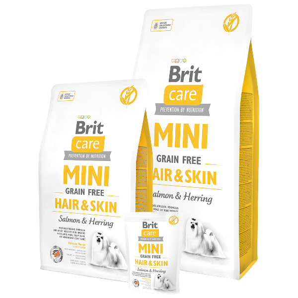 Brit Care Mini Grain Free Hair & Skin Salmon & Herring 