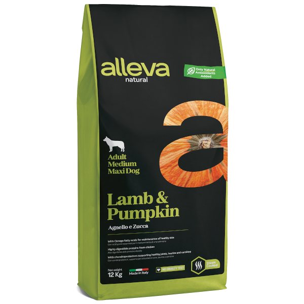 Alleva Natural Dog Adult Lamb & Pumpkin Medium/Maxi