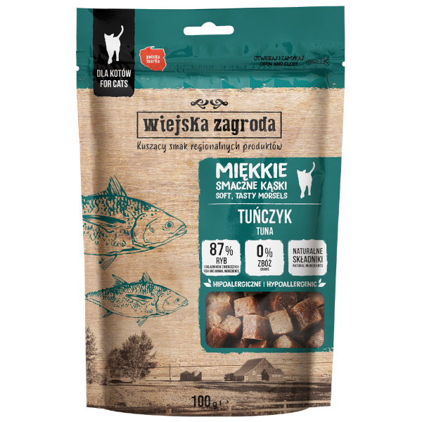 Wiejska Zagroda Kot Przysmak Miękkie Kąski Tuńczyk