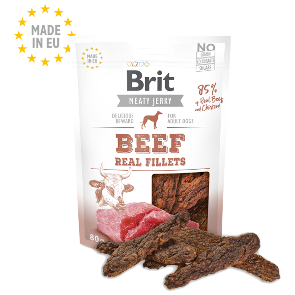 Brit Jerky Snack Beef Real Fillets
