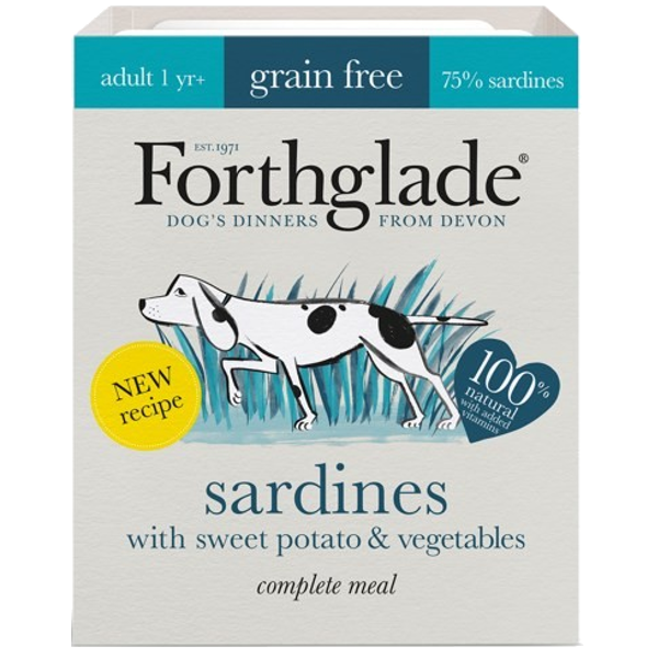 Forthglade Sardines with Sweet Potato & Veg.