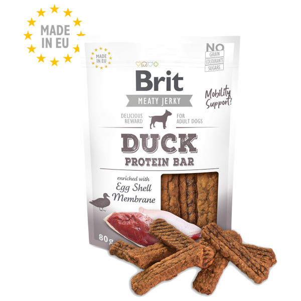 Brit Jerky Snack Protein Bar Duck