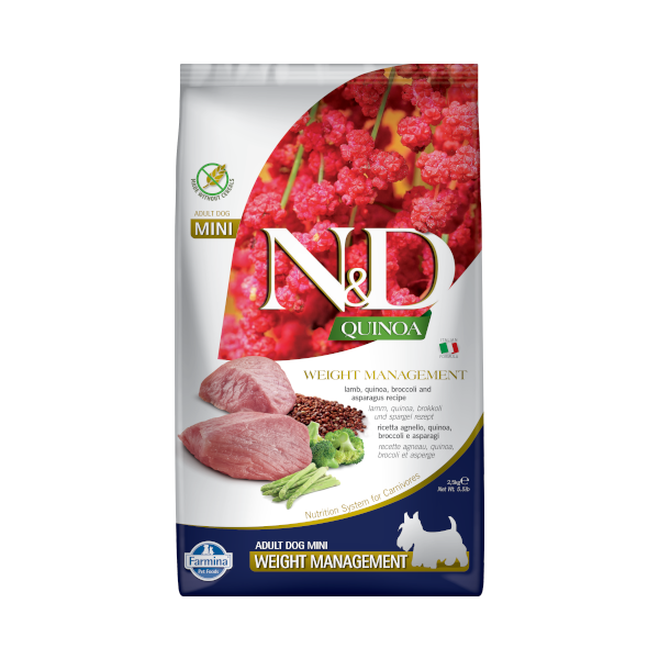 Farmina Dog N&D Quinoa Weight Management Lamb & Artichocke Mini