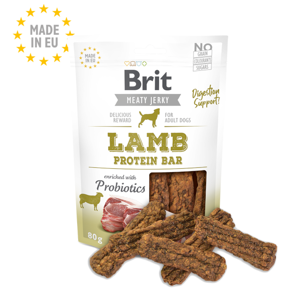Brit Jerky Snack Protein Bar Lamb