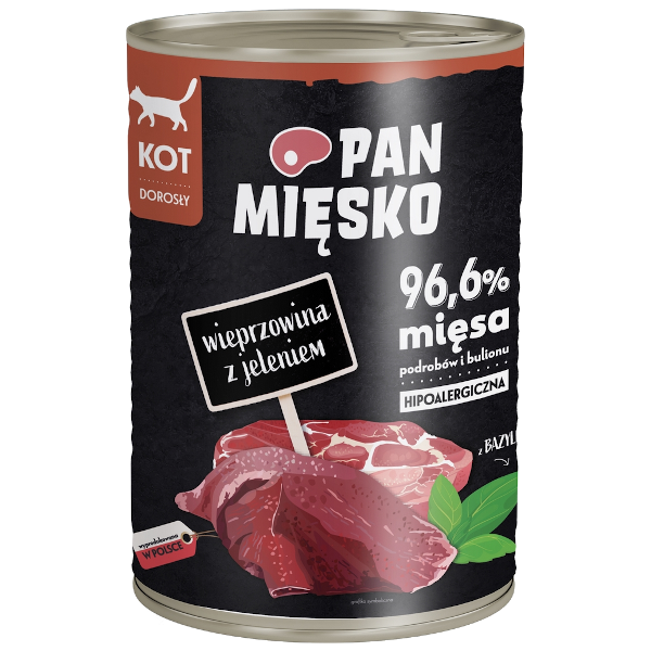 Pan Mięsko Kot Wieprzowina z Jeleniem