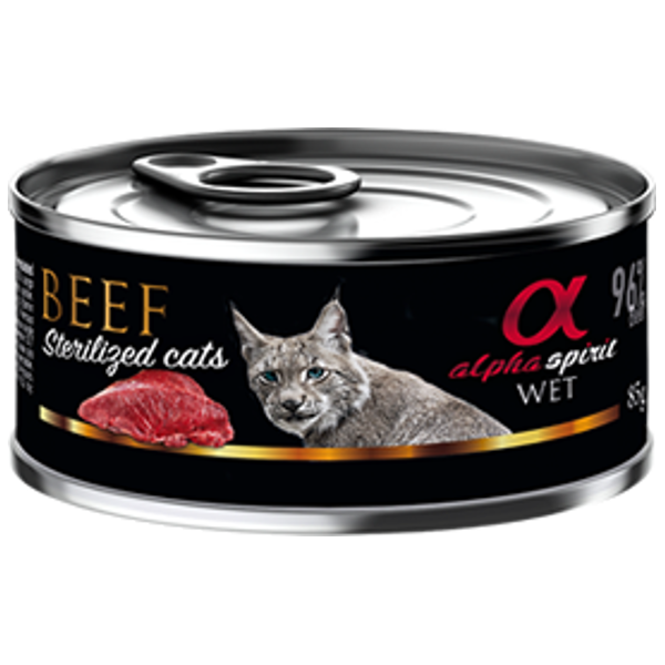 Alpha Spirit Cat Beef Sterilized